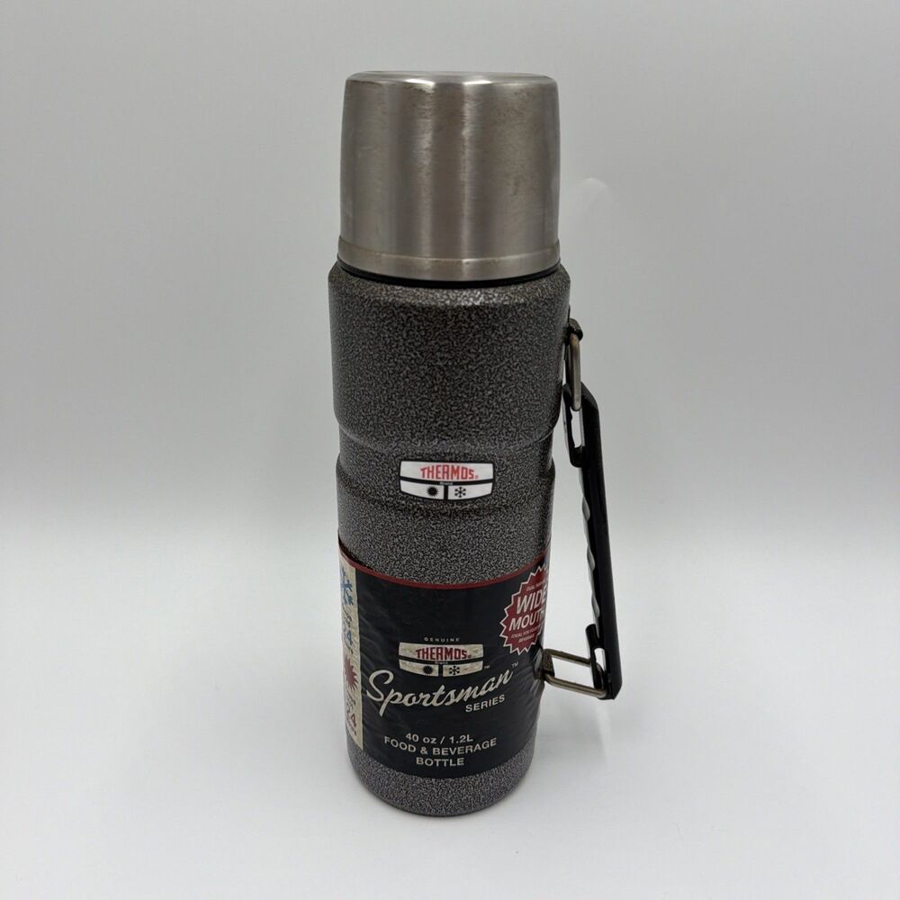 Vintage Thermos Sportsman Series 40 oz Food & Beverage Bottle Wide Mouth USA